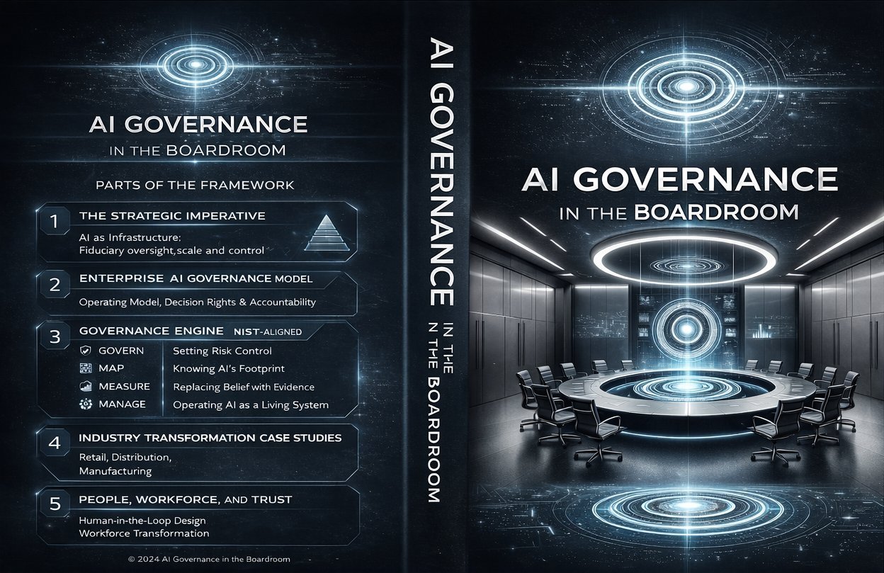 Full cover of AI Governance in the Boardroom.