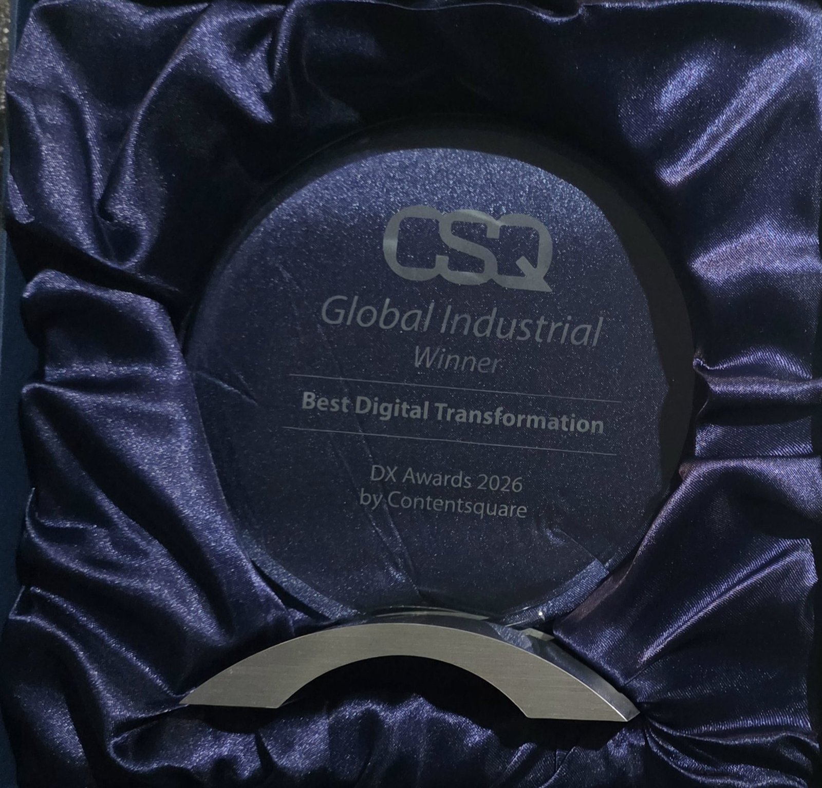Winner, Best Digital Transformation, DX Awards 2026 by Contentsquare.