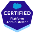 Salesforce Certified Platform Administrator badge