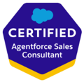 Salesforce Certified Agentforce Sales Consultant badge