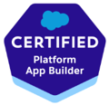 Salesforce Certified Platform App Builder badge